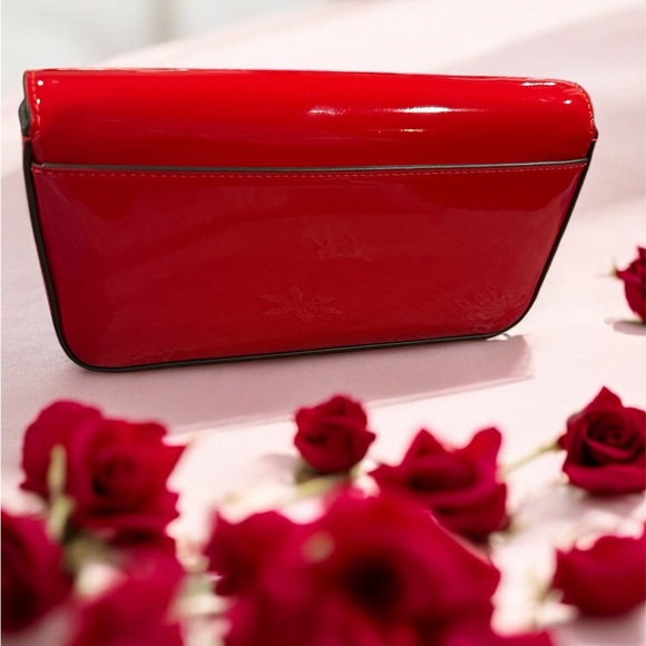 Kate Spade Bridget Patent Mini Crossbody in Glossy bright red. - Picture 2 of 6